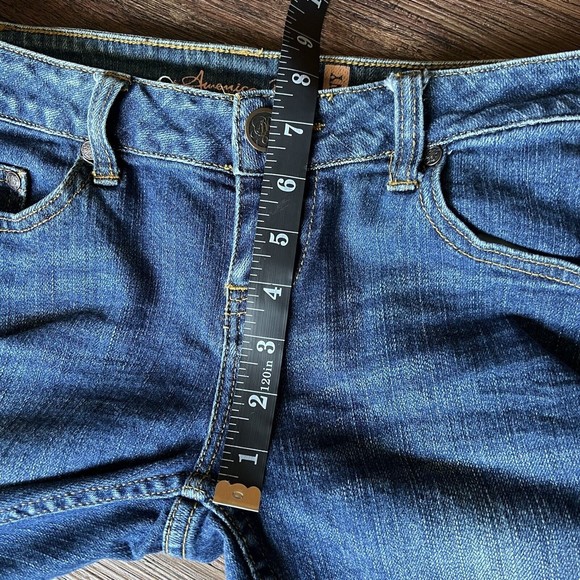 American Rag Cie Skinny Jeans Juniors Size 3 R Low Rise Medium Wash Blue Denim - Picture 10 of 12